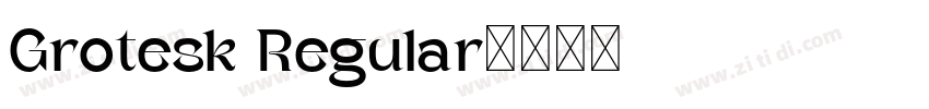Grotesk Regular字体转换
